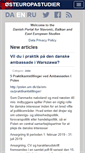 Mobile Screenshot of oesteuropastudier.dk